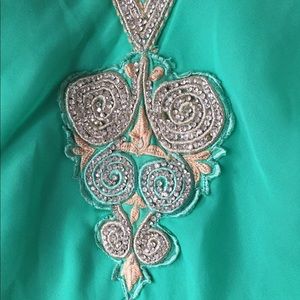 Turquoise Indian dress